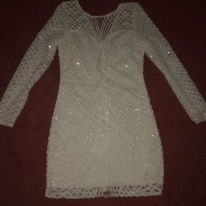White Sequin Dress ❤️